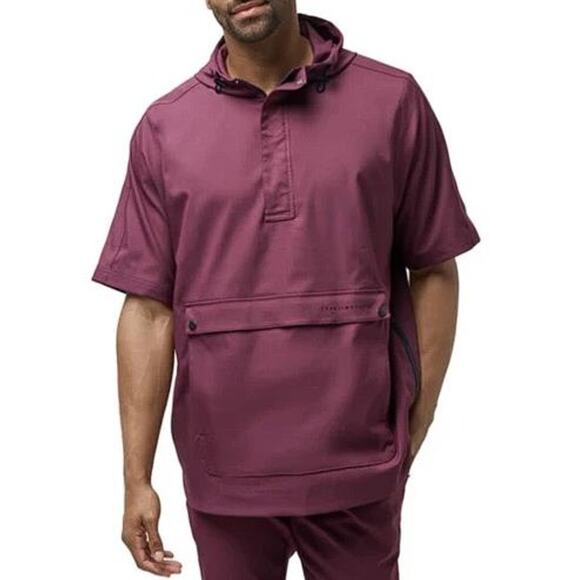 TRAVIS MATHEW Men's Sport Mode Hoodie Size L In Mauve Wine - Picture 2 of 14